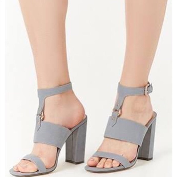 Forever 21 Shoes - 💥💥SALE💥💥Forever 21 Faux Suede T-Strap Heels
